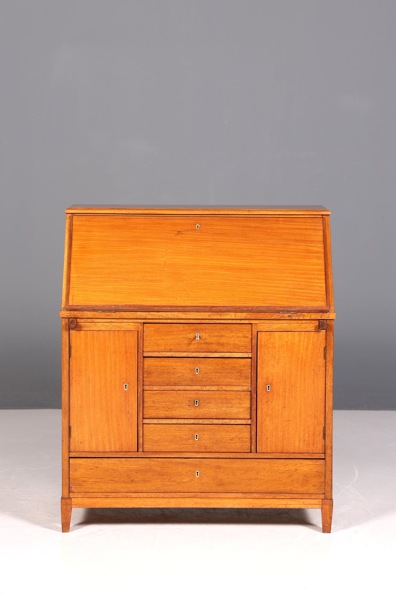 Secrétaire anglais de style onirique, en bois véritable, ancien, vers 1900, meuble de rangement, bureau à écrire
