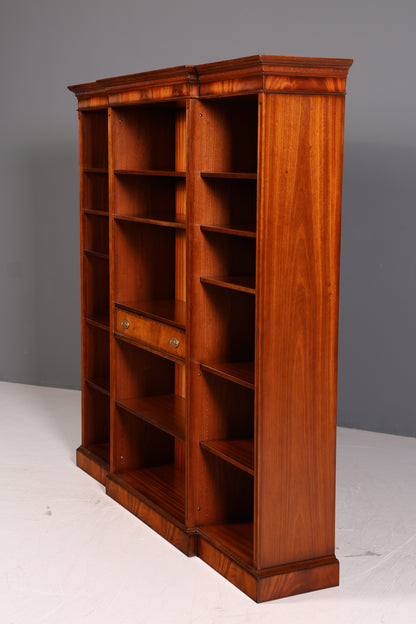 Beeindruckendes XXL Original Heldense Bücherregal Eibe Englisch Regal Standregal Bücherschrank Antik Bibliothek