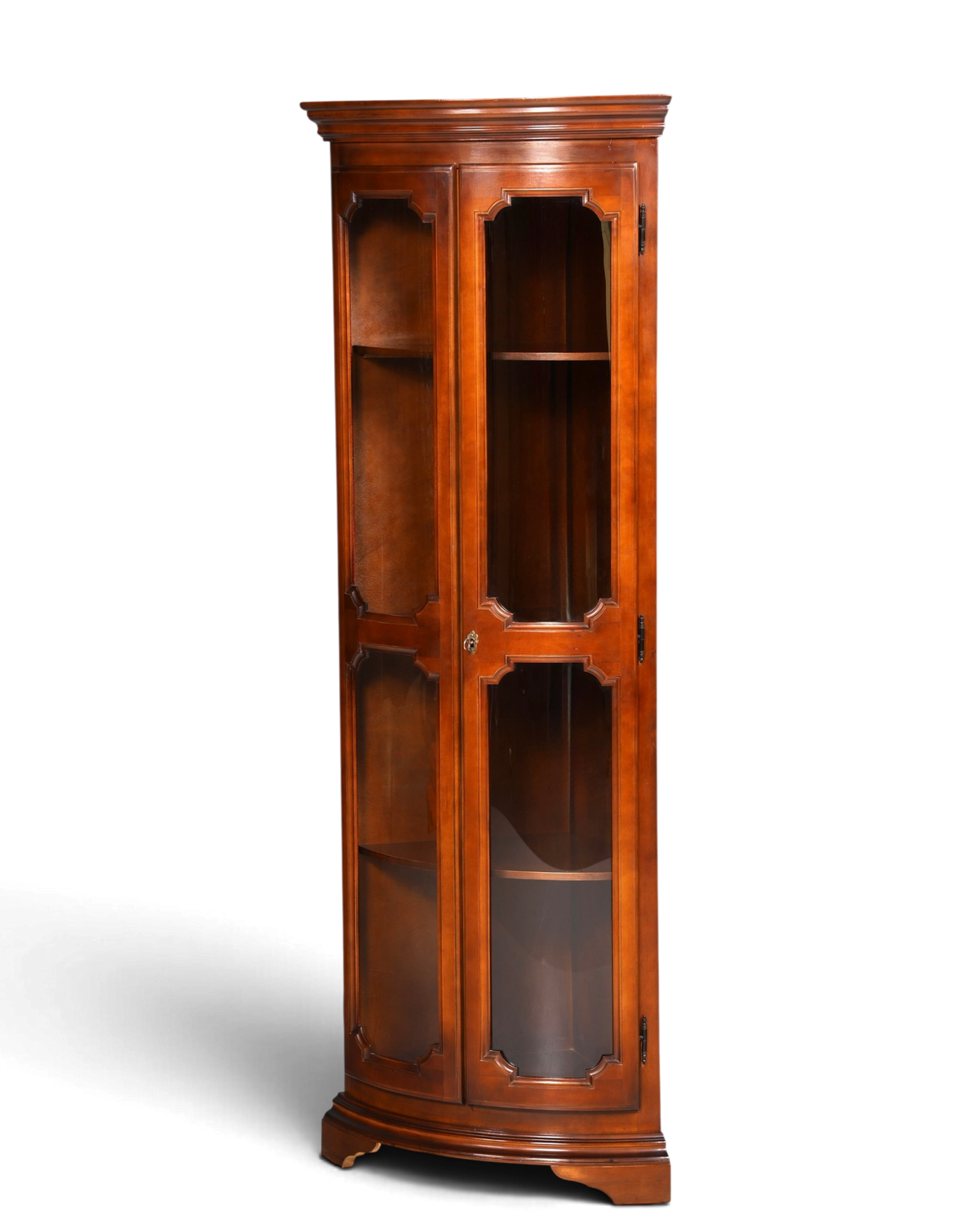 Traumhafte Selva Eckvitrine Antik Stil Vitrine Schrank Geschirrschrank Regal Eckregal