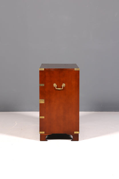 Wunderschöne Maritime Kommode Englisch Military Chest Schrank Schubladenkommode Wäschekommode
