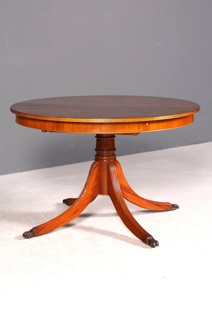 G067 Finish cm Wunderschöner Englischer Tisch ausziehbarer Esstisch Antik Stil 60s Küchentisch Eibe