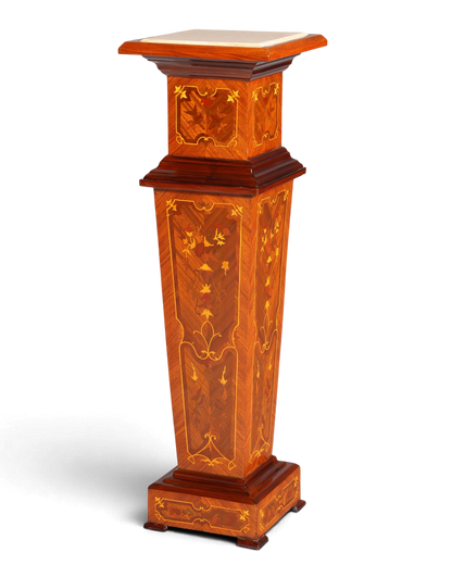 Traumhafte Barock Stil Säule Louis XV Blumensäule Naturstein Marmor Ablage Tisch