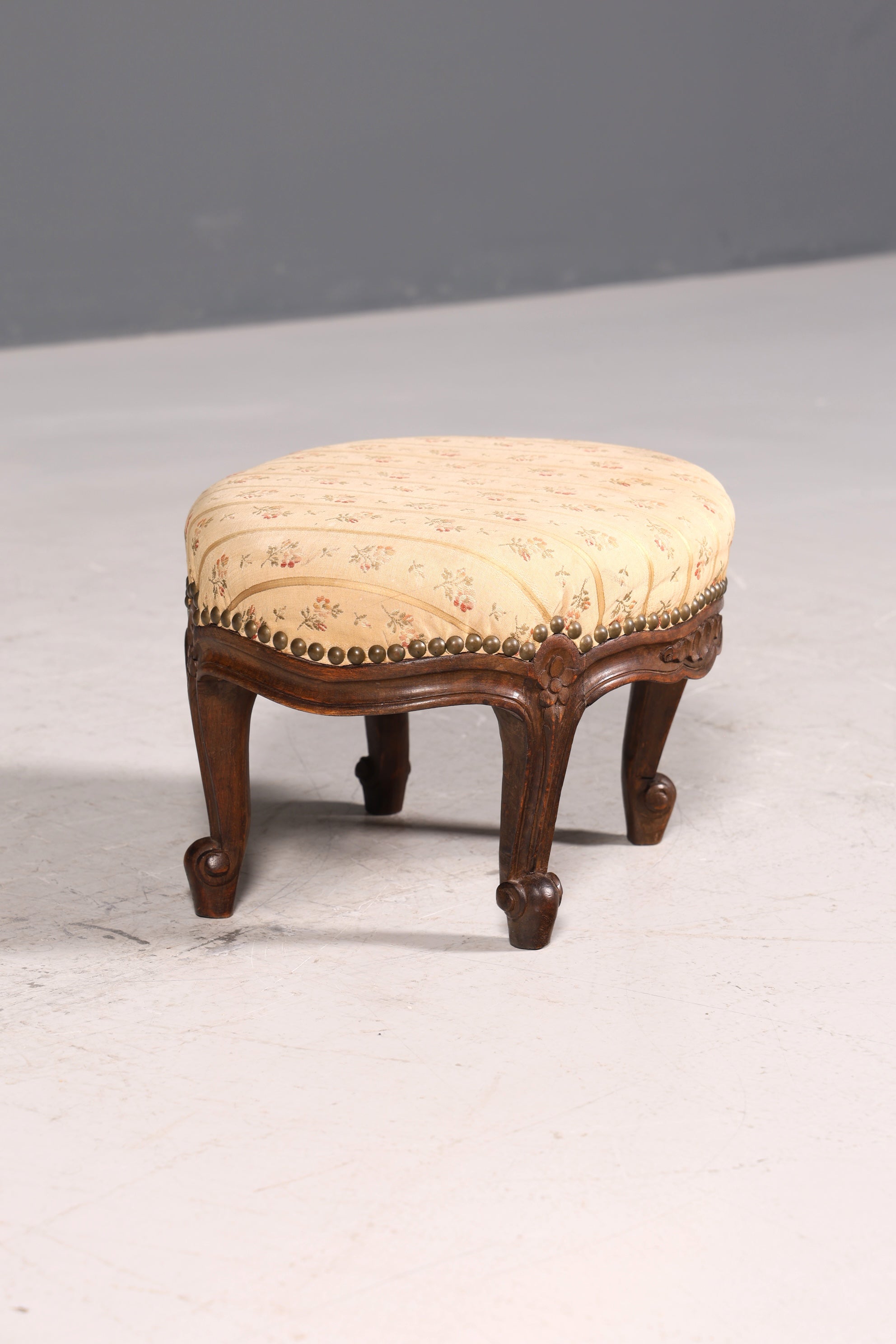 Magnifique tabouret Chippendale, style baroque antique, repose-pieds, tabouret