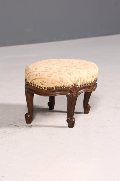 Magnifique tabouret Chippendale, style baroque antique, repose-pieds, tabouret