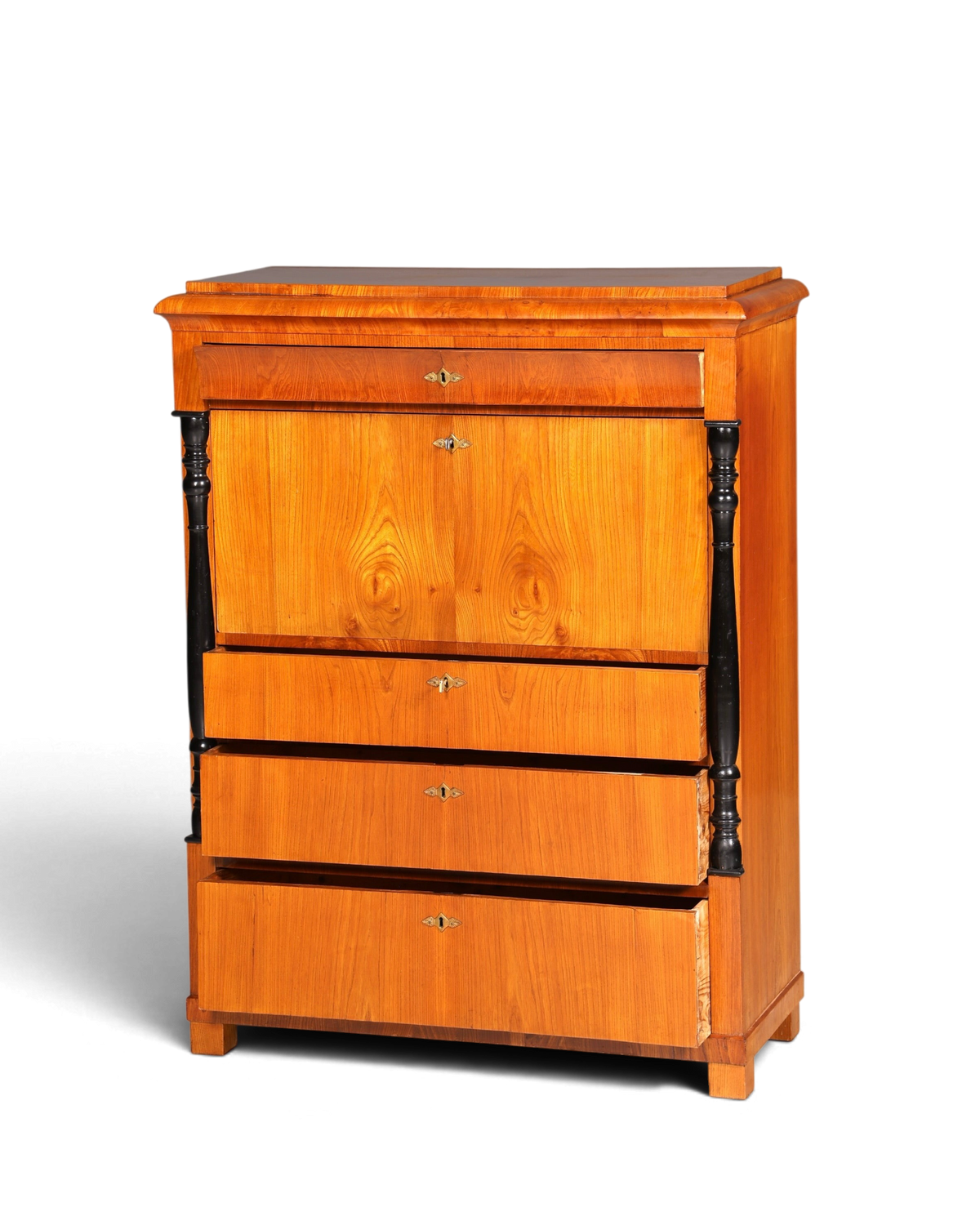 Wunderschöner Original Biedermeier Sekretär um 1860 Englisch Kommode Antik Bürokommode