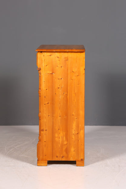 Wunderschöne Gründerzeit Kommode Louis Philippe Vertiko Weichholz Kommode um 1880 Landhaus Stil Kommode