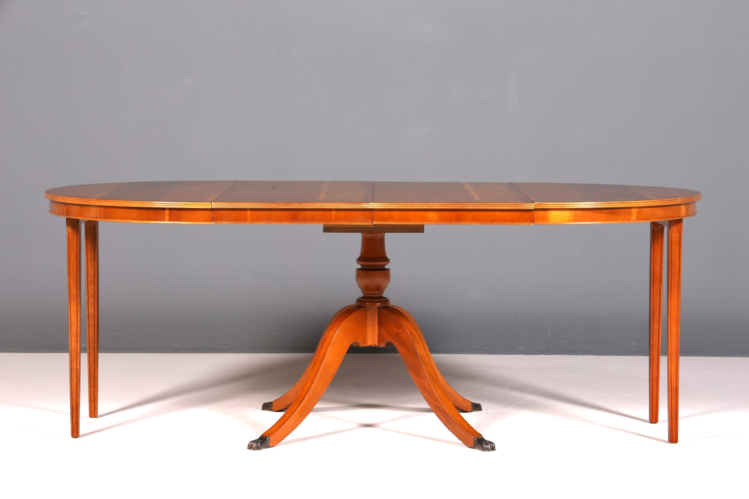 Table de salle à manger extensible de style anglais, style antique, table de cuisine Regency des années 60, en bois d&