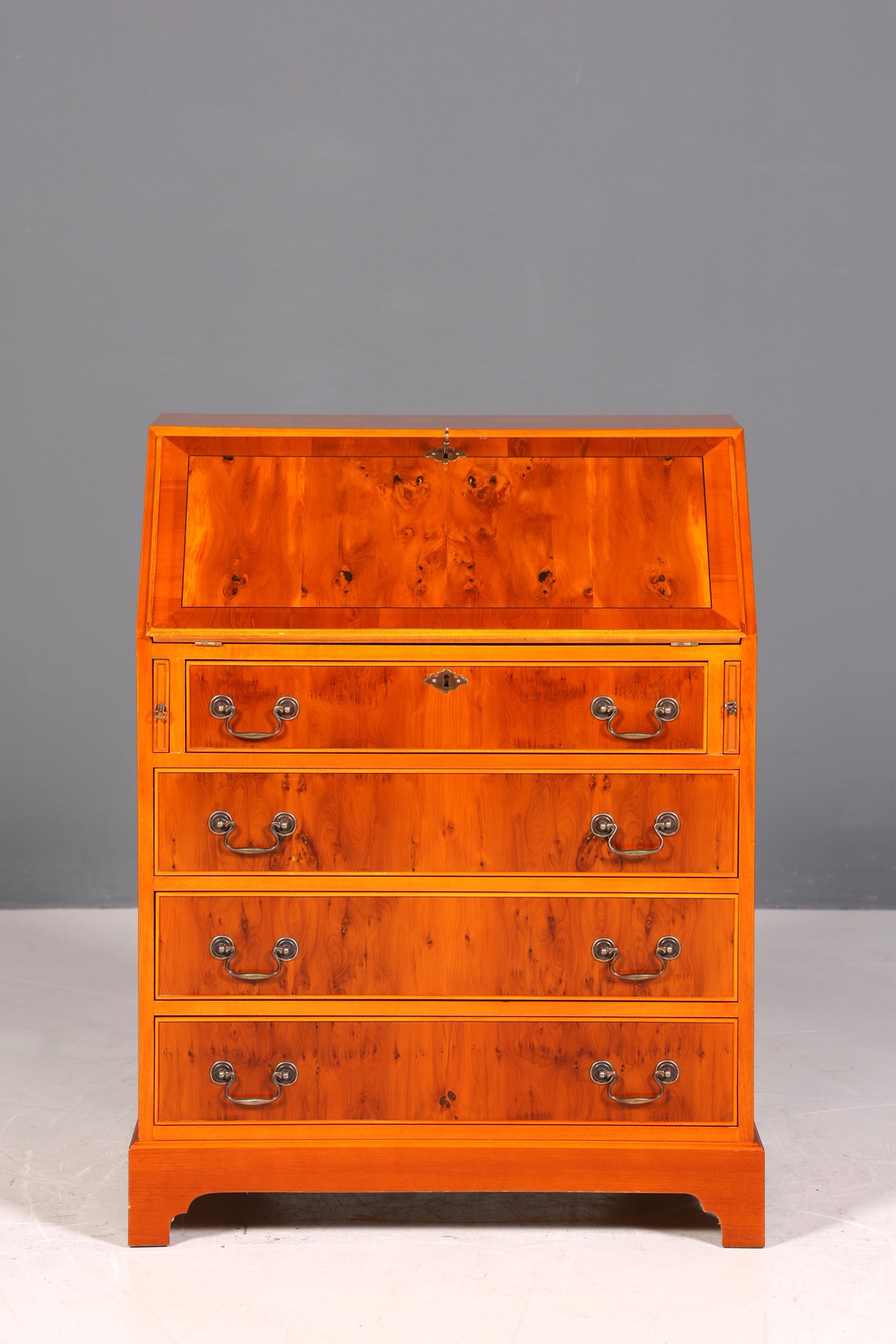 Magnifique secrétaire anglais, en bois d&