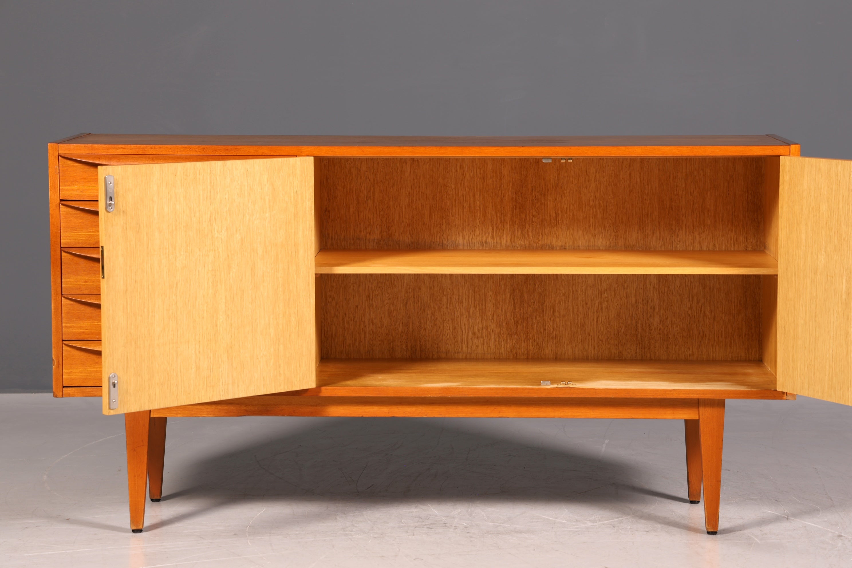 Original Hellerau Franz Ehrlich 602 Sideboard Mid Century TV Schrank VEB