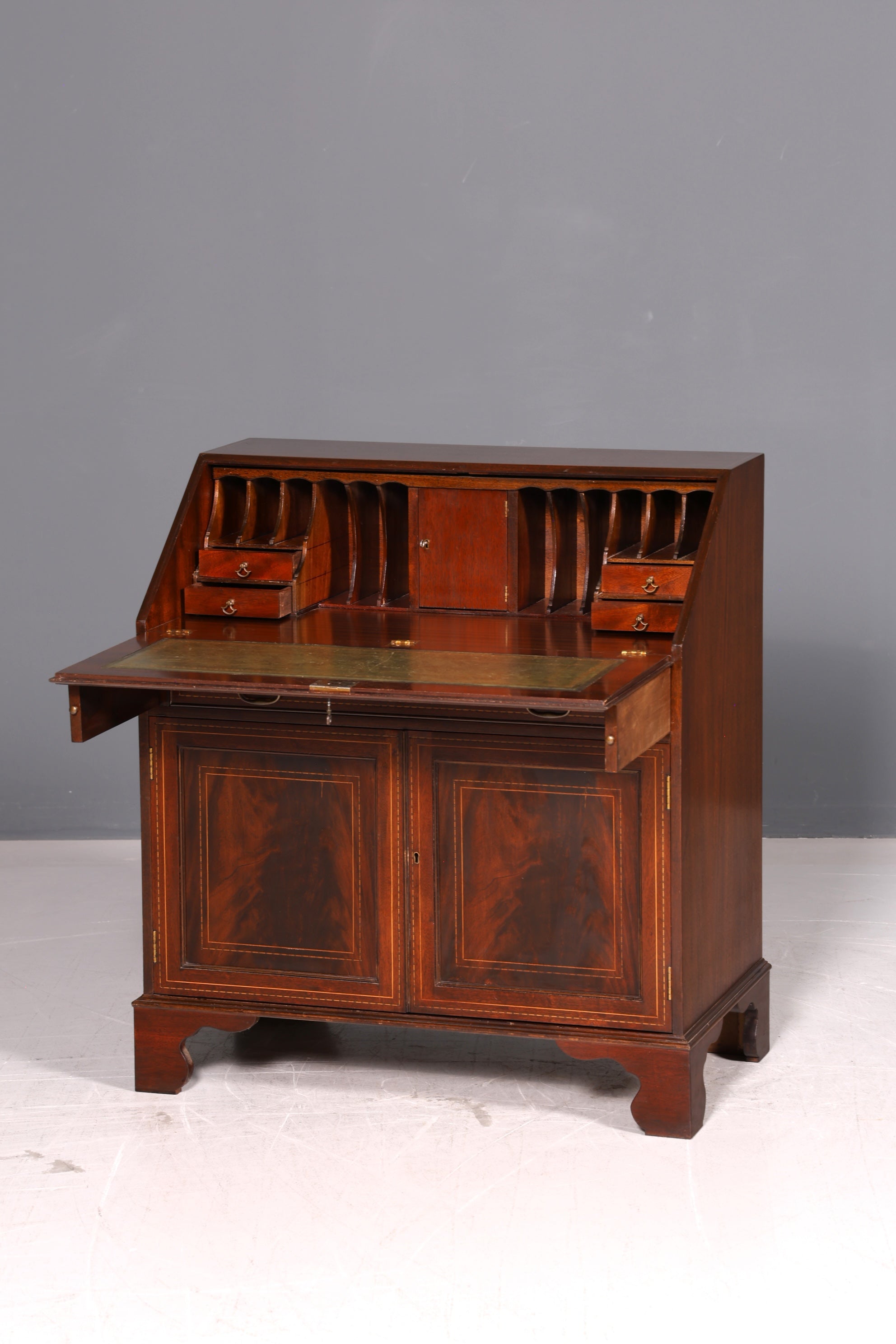 Wunderschöner Englischer Sekretär Schreibkommode Echt Holz Schreibtisch Kommode 60s Vintage
