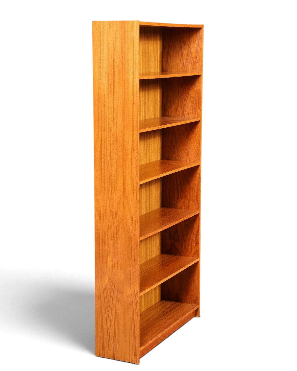 Hauptstadt Möblerei Mid Century Regal aus Holz mit höhenverstellbaren Einlegeböden im klassischen 60er Jahre Design