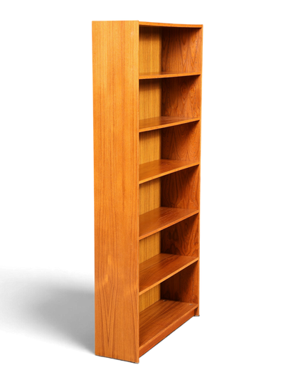 Hauptstadt Möblerei Mid Century Regal aus Holz mit höhenverstellbaren Einlegeböden im klassischen 60er Jahre Design