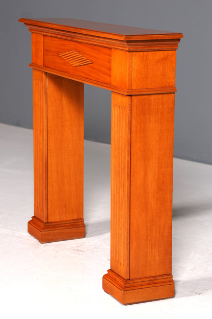 Wunderschöner Englischer Konsolentisch echt Holz Wandtisch Ablagetisch Flurtisch mit Schublade und seitlichen Staufächern UK