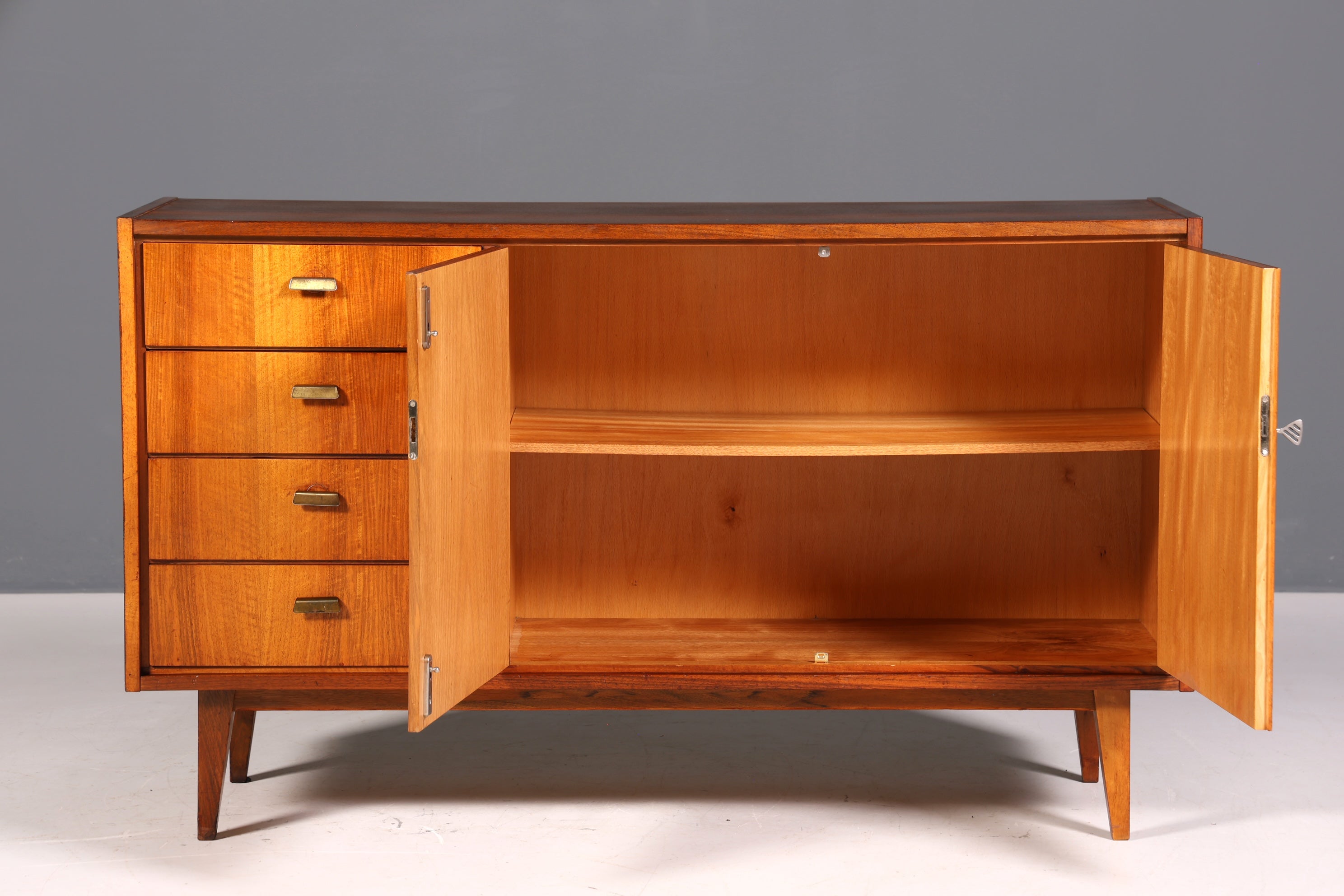 Magnifique buffet de style mid-century, commode vintage, meuble TV, commode d&