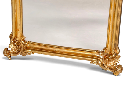 Traumhafter Prunk Barock Stil Standspiegel Gold Antik Stil Ornament Flurspiegel Spiegel