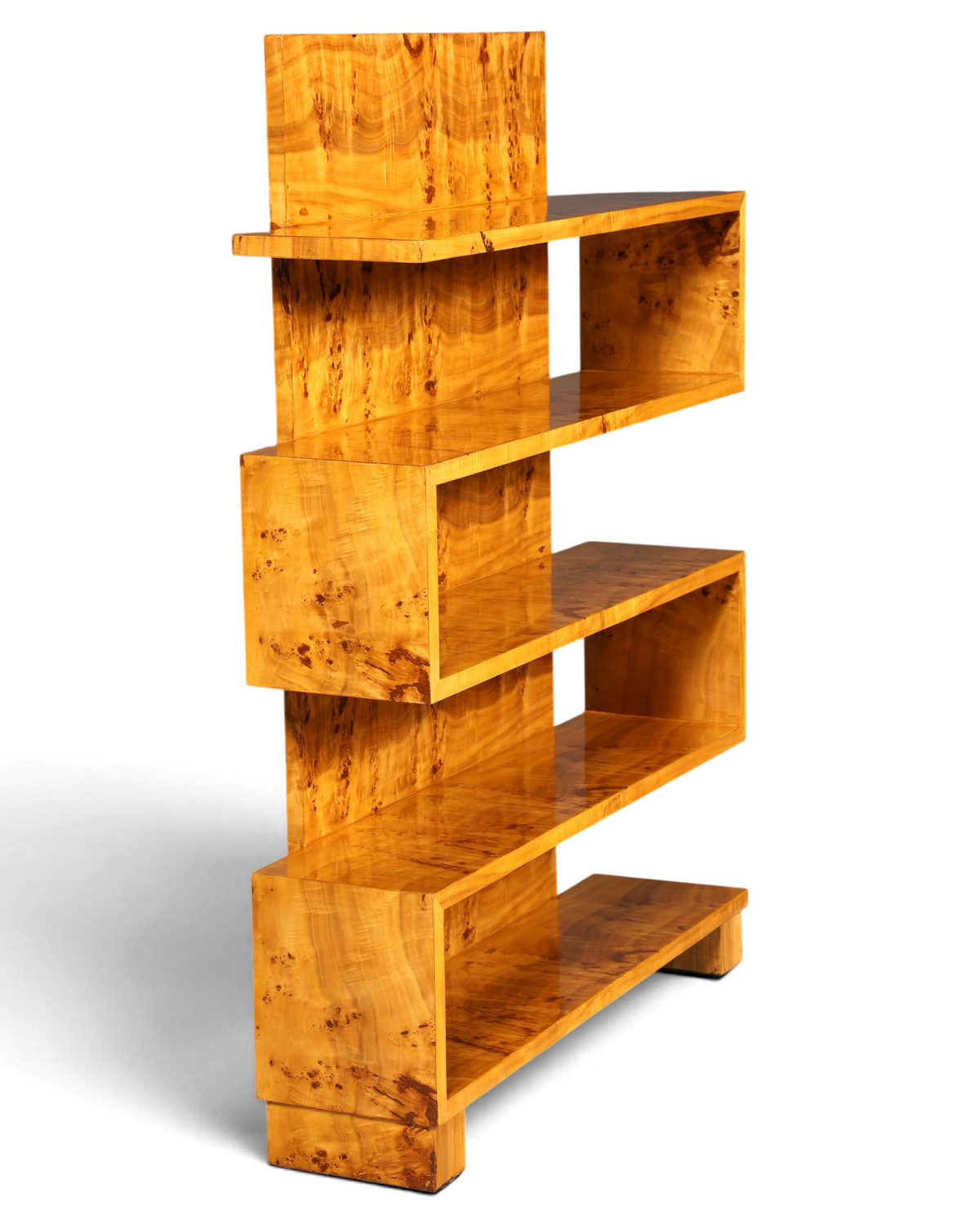 Traumhaftes Art Deco Stil Bücherregal Birke Luxus Möbel Kult Schrankregal Regal