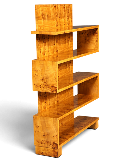 Traumhaftes Art Deco Stil Bücherregal Birke Luxus Möbel Kult Schrankregal Regal