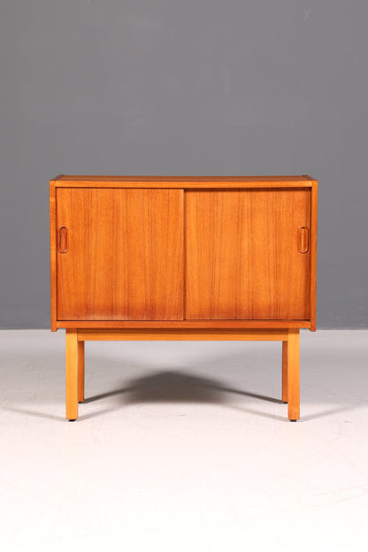 Traumhaftes Mid Century Teak Sideboard Schiebetüren Vintage Kommode Retro 60er