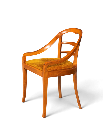 Fauteuil Art nouveau de rêve, fauteuil de secrétaire ancien, chaise de salle à manger, chaise de cuisine, fauteuil rembourré, chaise en bois vintage  