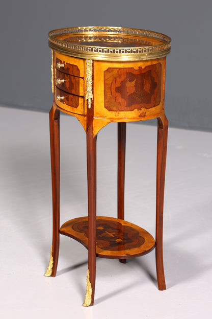 Traumhafter Barock Louis XV Stil Beistelltisch Ablagetisch massiv Kommode Antik Stil