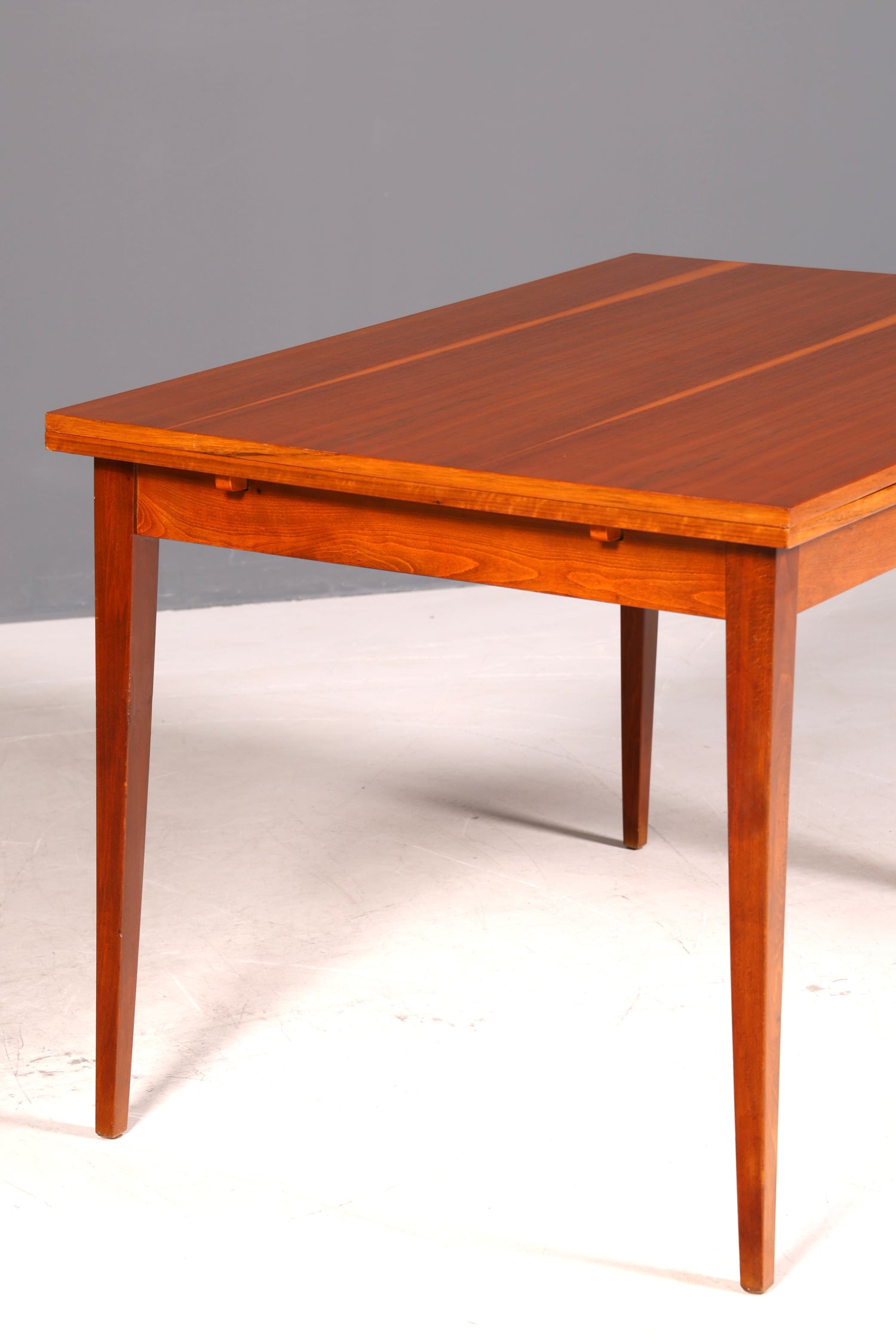 G597 Finish cm Schlichter Mid Century Esstisch ausziehbarer Vintage Tisch Retro Küchentisch (Kopie)