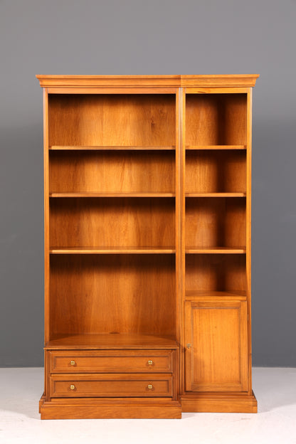 Edles Original Selva Bücherregal Kirschholz Regal Bücherschrank Vintage Italienische Möbel TV Bibliothek