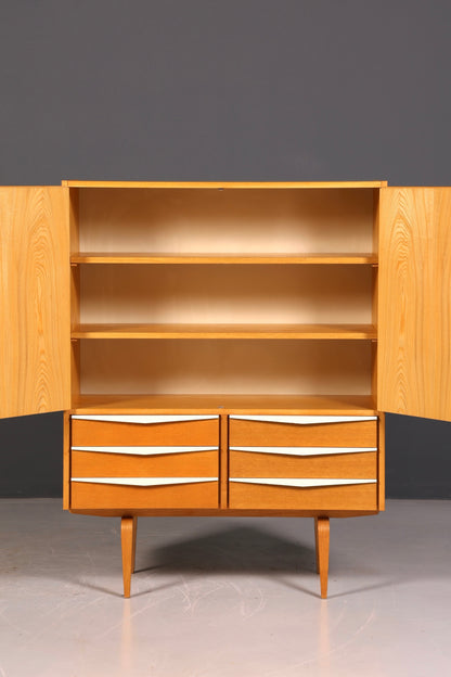 Wunderschöner Hellerau Schrank Modell 427 Mid Century Vintage Aktenschrank Highboard Vertiko Wäscheschrank