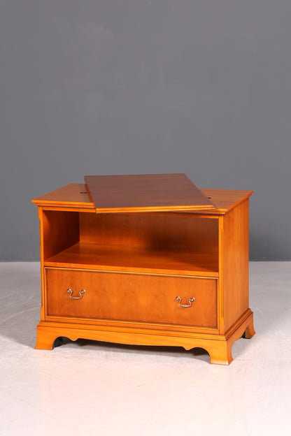 G022 Finish cm Traumhafte Englische Eibe Kommode echt Holz Schrank Antik 60er Jahre Möbel