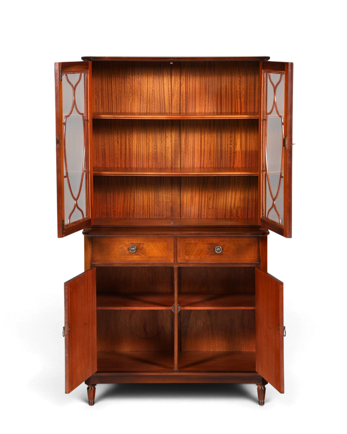 F968 Finish cm Wunderschöne Englische Vitrine Bibliothek Bücherschrank UK Buffet Schrank 60s Jahre
