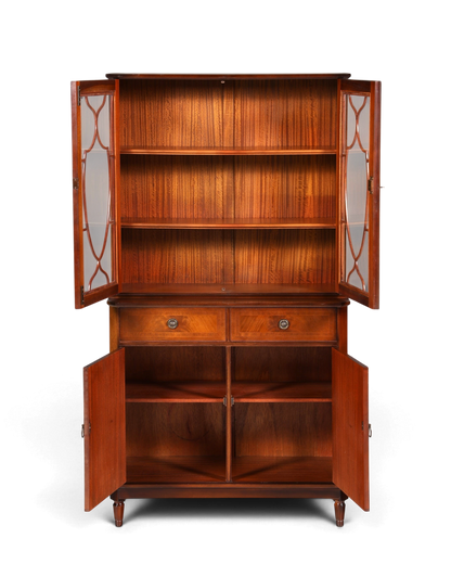 F968 Finish cm Wunderschöne Englische Vitrine Bibliothek Bücherschrank UK Buffet Schrank 60s Jahre