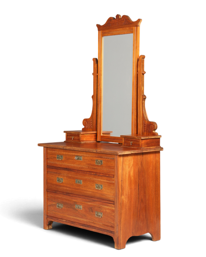 Wunderschöne Jugendstil Kommode Antik Sideboard mit Spiegel Flurkommode Frisierkommode