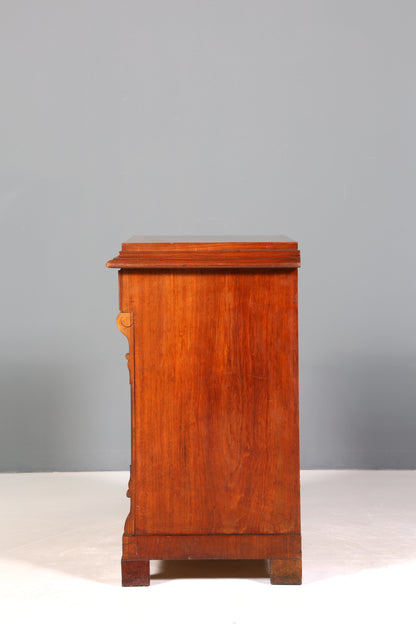 Wunderschöne Gründerzeit Kommode Louis Philippe Nussbaum Schubladen Kommode Sideboard um 1880