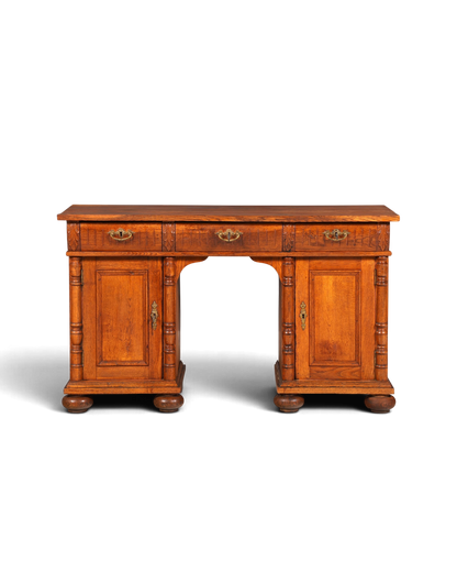 Traumhafter Gründerzeit Schreibtisch Jugendstil Bürotisch echt Holz Antik Office Desk