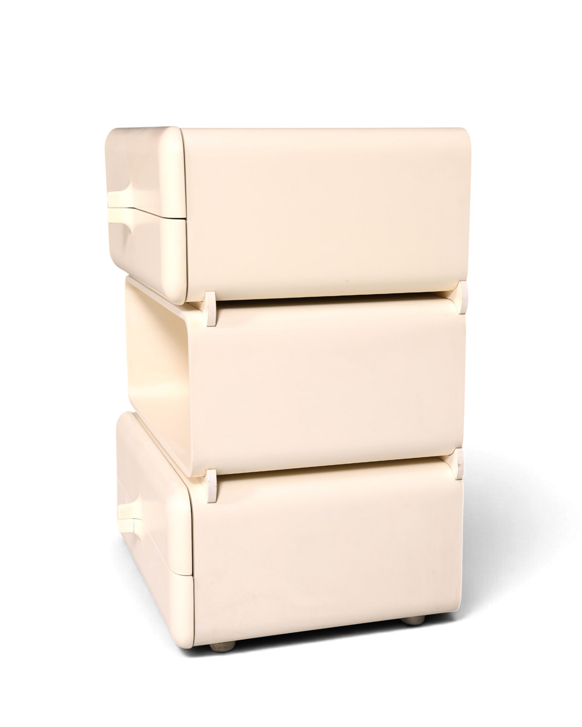 Seltene Mid Century Kommode Space Age Module Nachttisch Design Frankreich Vintage Schubladenkommode 4 von 5