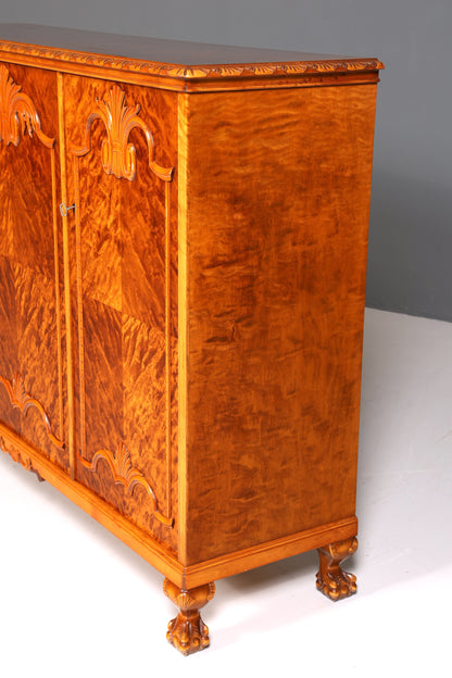 Meuble Chippendale onirique, buffet haut de style baroque, commode ancienne des années 50/60