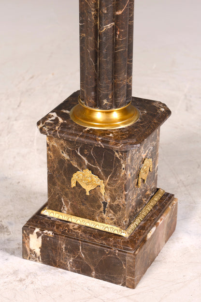 Noble Baroque style column Louis XV marble flower column natural stone base shelf 2 of 2