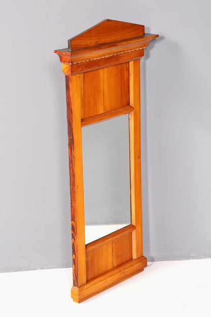 Wunderschöner Biedermeier Spiegel Kirschholz Wandspiegel Antik Holzspiegel Flurspiegel