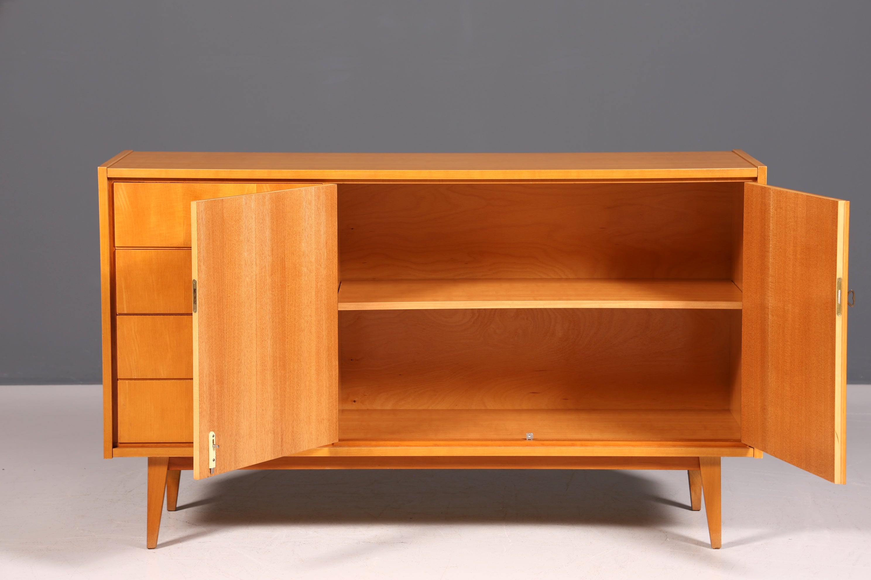 Magnifique buffet de style mid-century, meuble TV vintage rétro, commode, années 1960