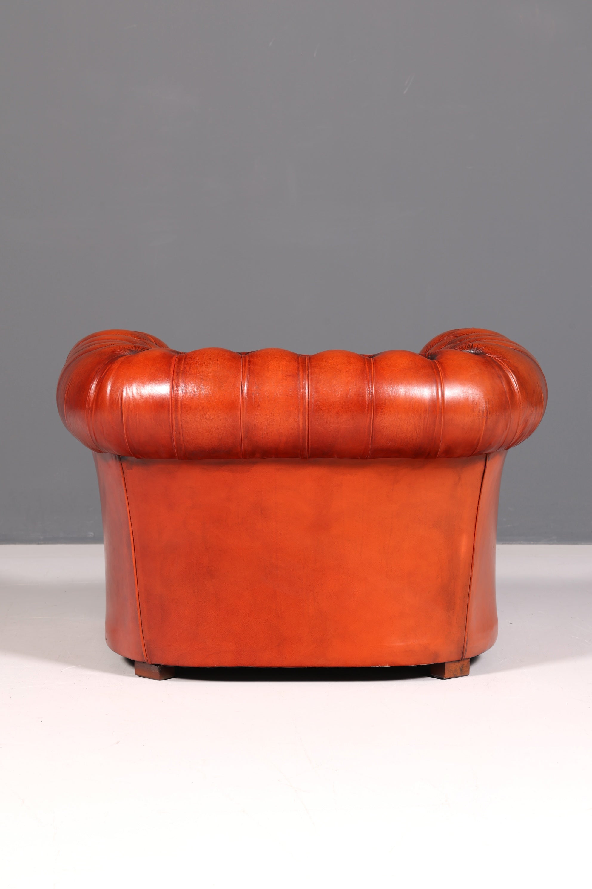 Stilvoller Original Chesterfield Sessel Englisch Echt Leder Armlehnsessel Lounge Herrensessel