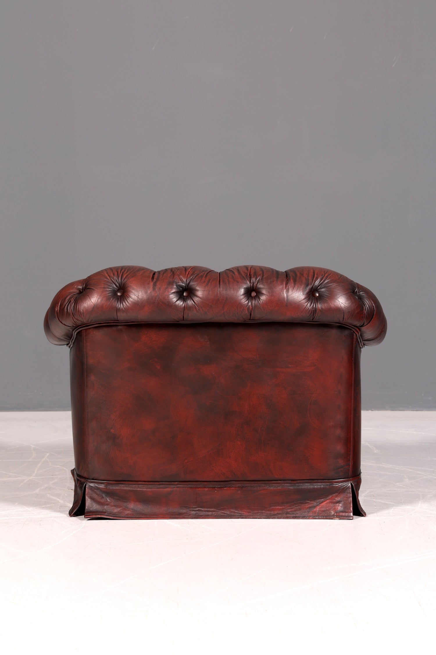 Stilvoller Original Chesterfield Sessel Englischer Armlehnsessel Englisch Herrensessel Antik Leder