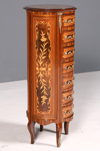 BA12-2 Finition Belle commode de style baroque avec incrustations