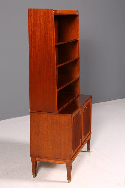 Beautiful Gustavian Style Shelf Bookcase Cabinet Highboard Vintage Real Wood Antique