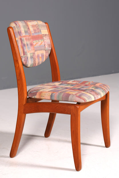 Chaise simple de style Mid-Century, chaise de salle à manger rétro, chaise de cuisine design danois, chaise de secrétaire en teck, 2 sur 2