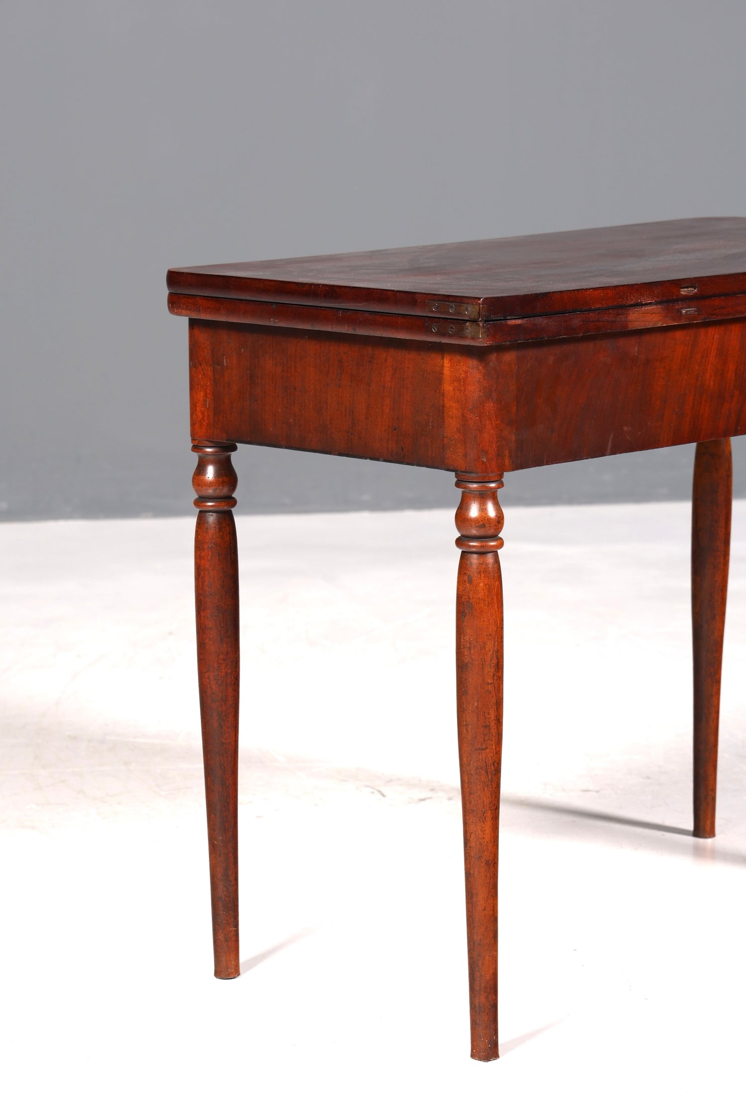 Table Louis-Philippe de rêve, console pliante, bureau anglais, antiquité en bois véritable, table de jeu, table de cuisine, table à manger