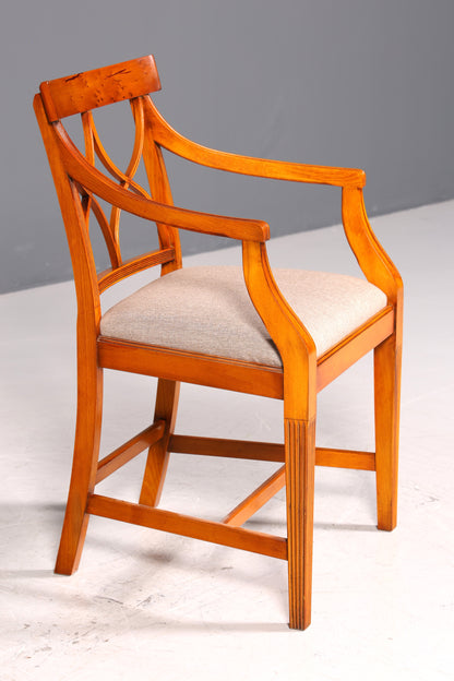 Wunderschöner Bevan Funell Stuhl Armlehnstuhl Englischer Eibe Reprodux Antik Sekretär Stuhl UK Polsterstuhl 1 von 2