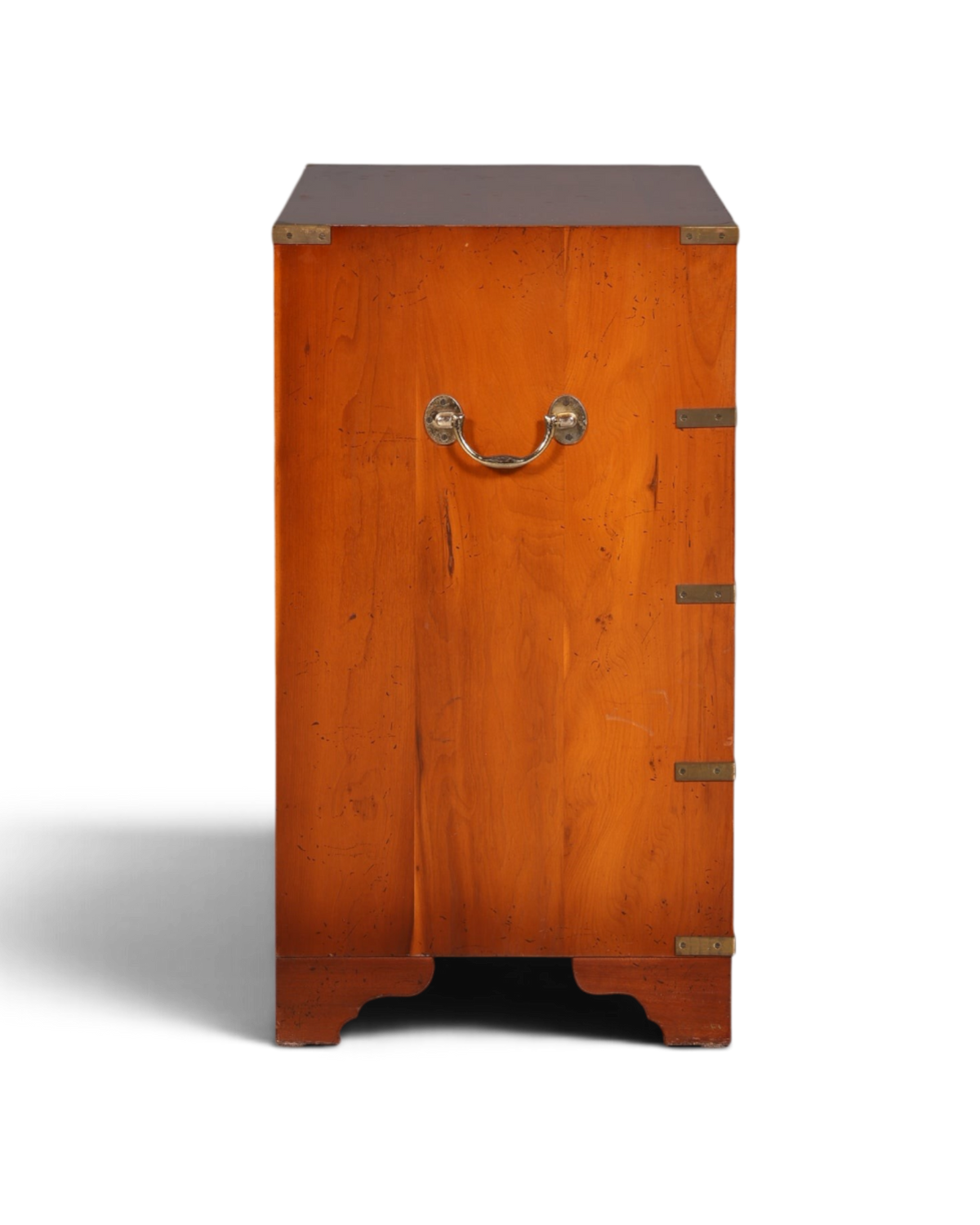 Hauptstadt Möblerei maritime Military Chest Kommode aus massivem Holz mit versenkten Messingbeschlägen und Griffen