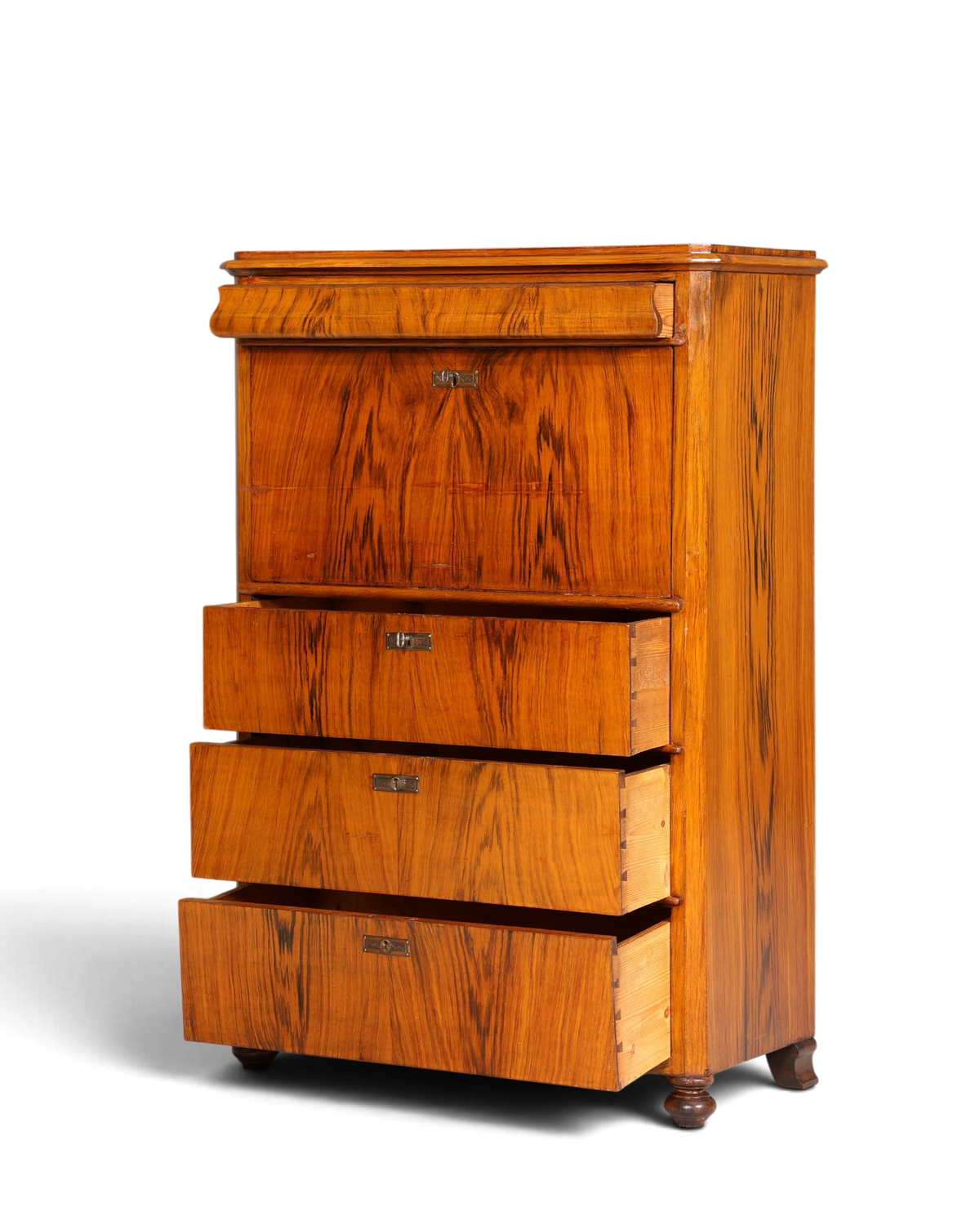 Wunderschöner Louis Philippe Sekretär Vertiko Gründerzeit Kommode Schubladenkommode