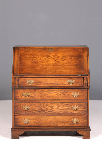 Bureau secrétaire anglais élégant, reproduction en chêne, table de bureau Bevan Funnell, bureau à écrire