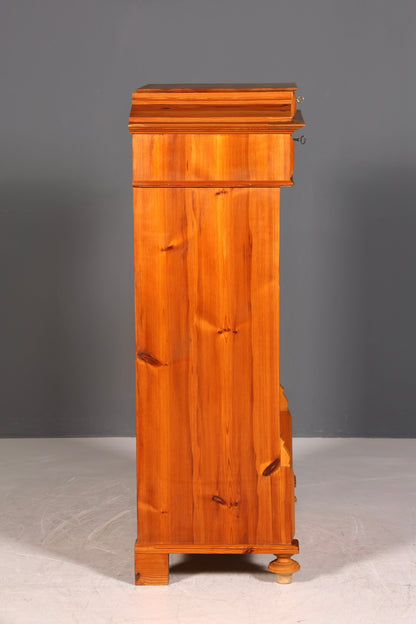 Wunderschöne Gründerzeit Kommode Antik Weichholz Jugendstil Vertiko Chiffoniere Schubladenkommode