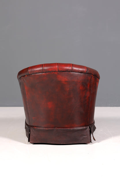 F844 Finish Stilvoller Original Chesterfield Sessel Englischer Armlehnsessel Englisch Herrensessel